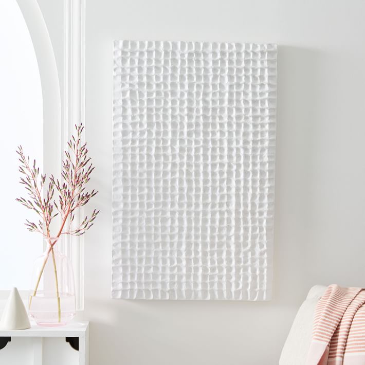 PapierMache Wall Art Grids/Lines & Large Palm west elm