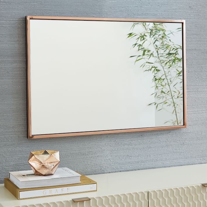 Metal Frame 36" Rectangular Mirror West Elm