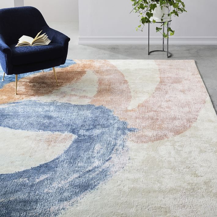 Zoe Bios Umber Corner Rug west elm