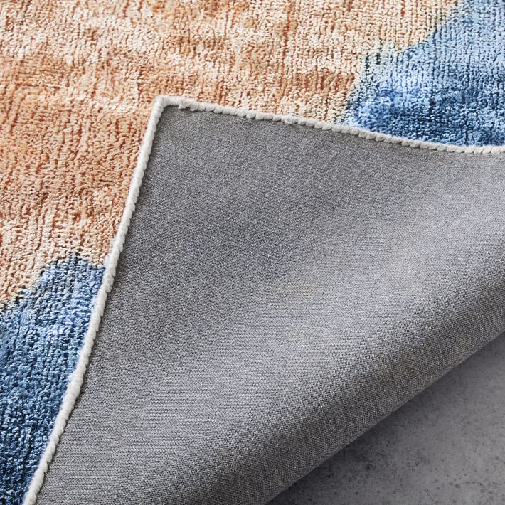 Zoe Bios Umber Corner Rug west elm