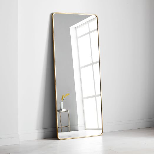 Modern Streamline Floor Mirror West Elm
