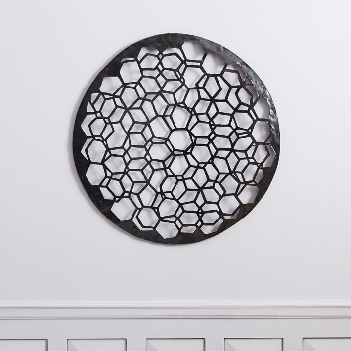 Recycled Metal Wall Art Round west elm