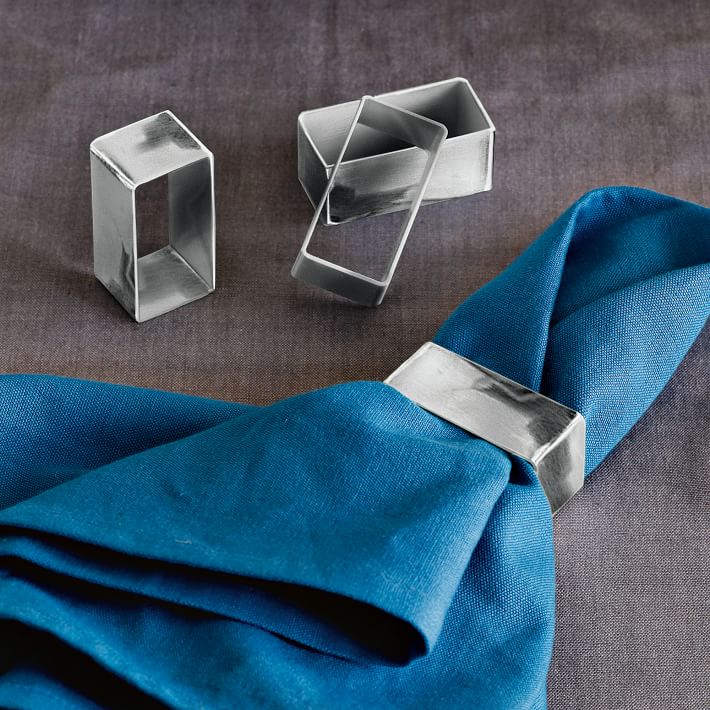 Rectangle Metal Napkin Ring west elm