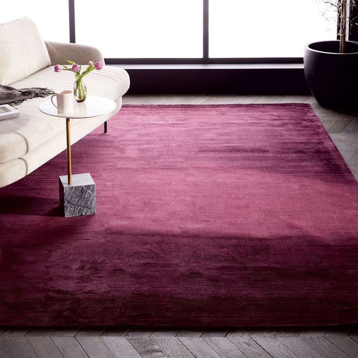 Colorfield Rug Wine west elm