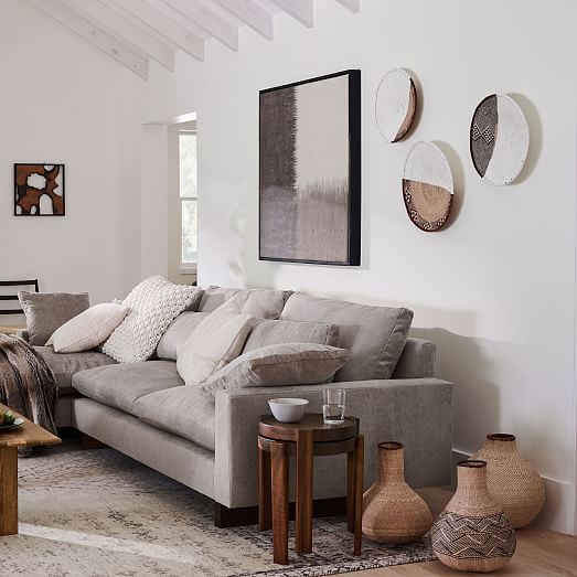 Two Tone Zimbabwe Wall Baskets Set Of 3