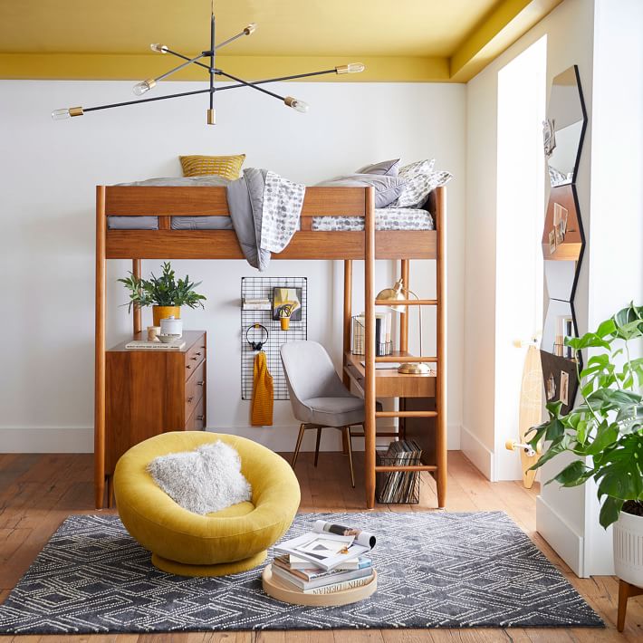 Mid-Century Loft Bed - Acorn | West Elm