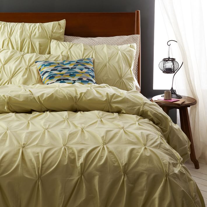 Organic Cotton Pintuck Duvet Cover & Shams West Elm