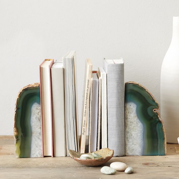 Agate Bookends Decorative Accents
