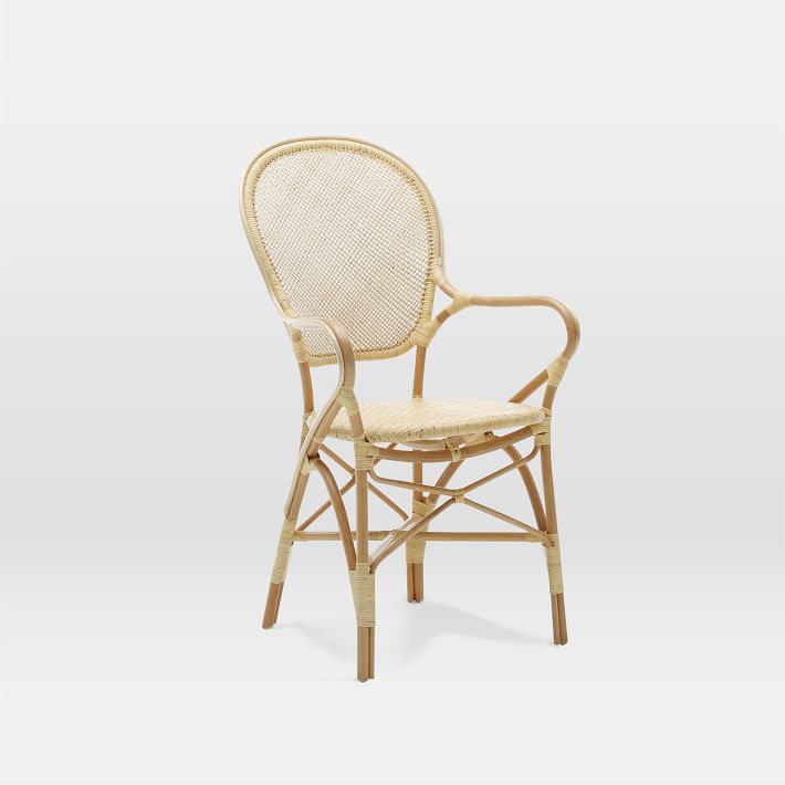 Indoor Rattan Cafe Arm Chair West Elm