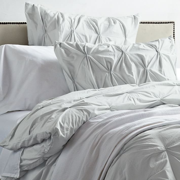Organic Cotton Pintuck Duvet Cover & Shams West Elm