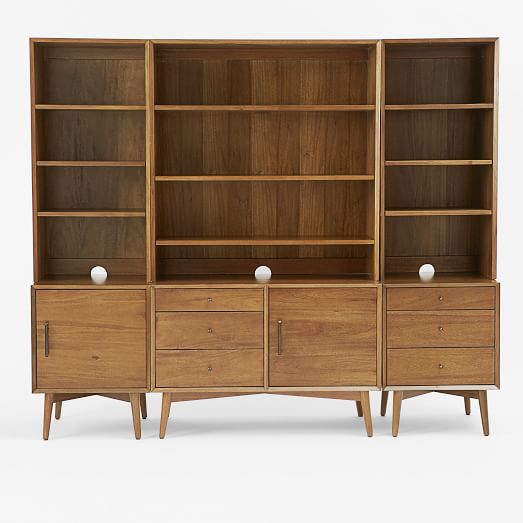 MidCentury Bookcases Acorn West Elm