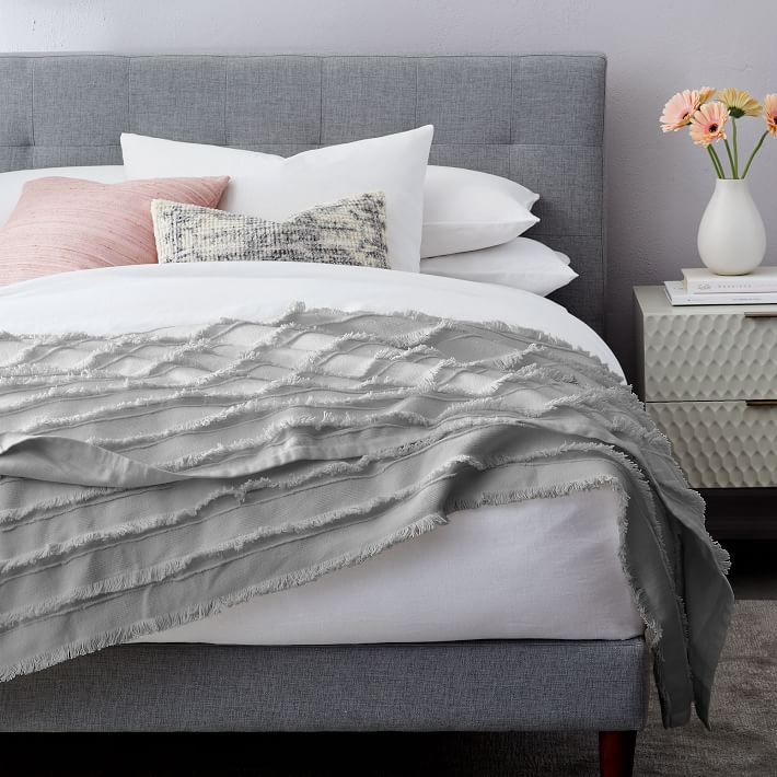 Fringe Bed Blanket West Elm