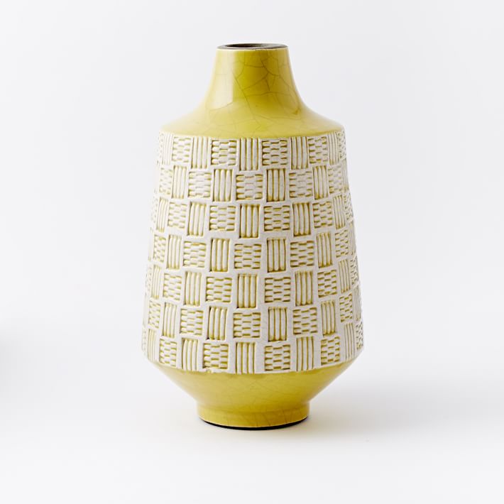 Basketweave Ceramic Vases West Elm